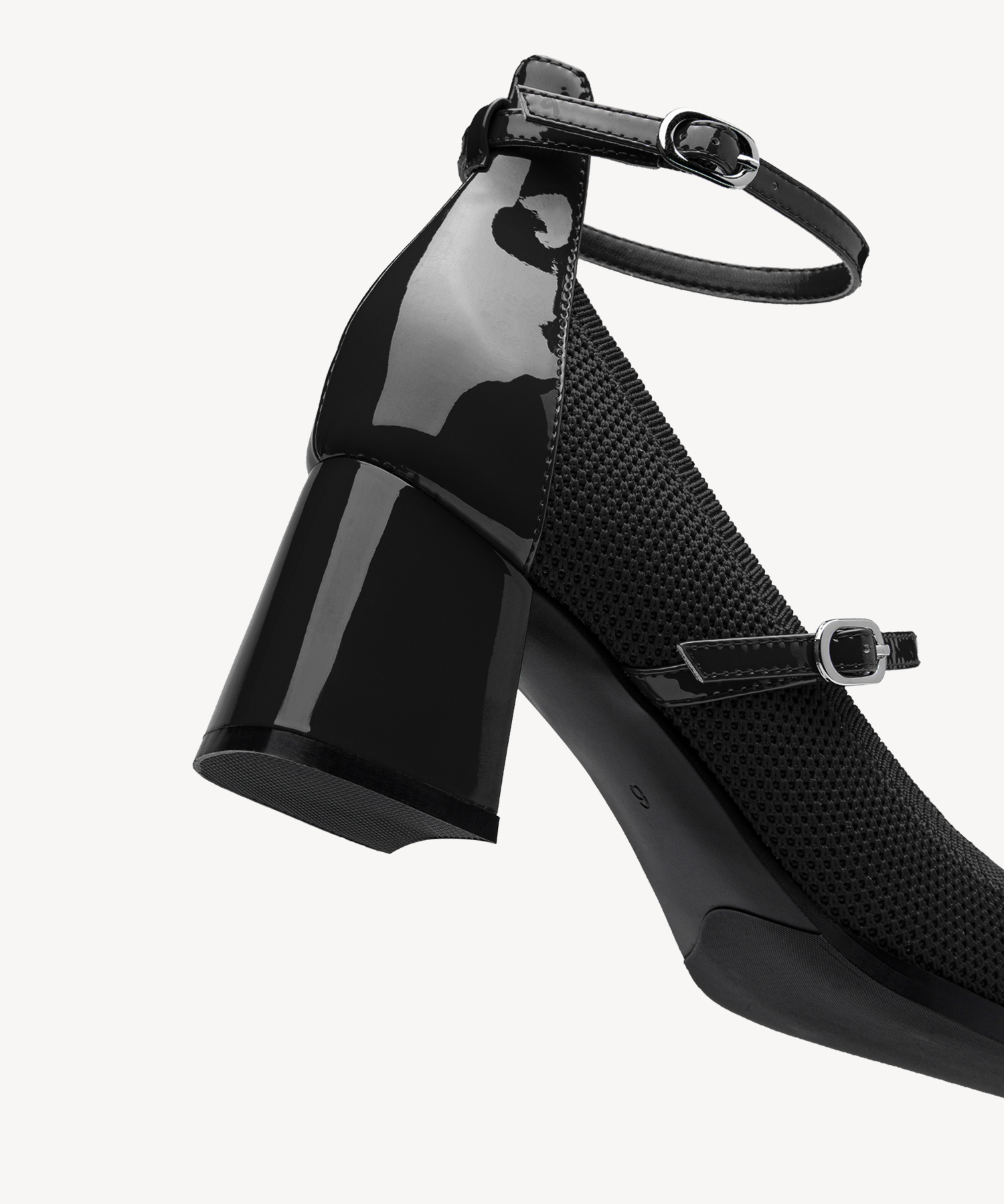 MOUSSE FIT Ankle Strap Square Toe Mary Jane