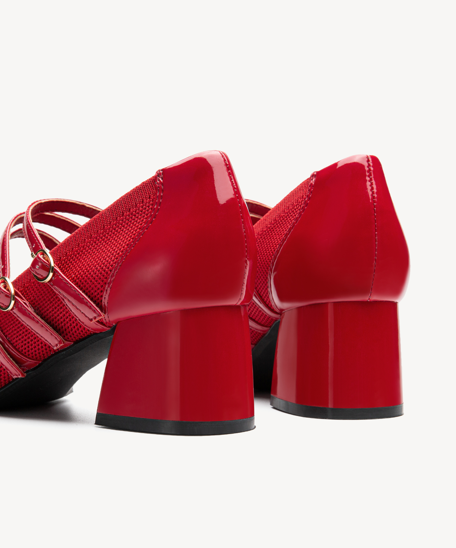 MOUSSE FIT Commute Square Toe Heeled Mary Janes