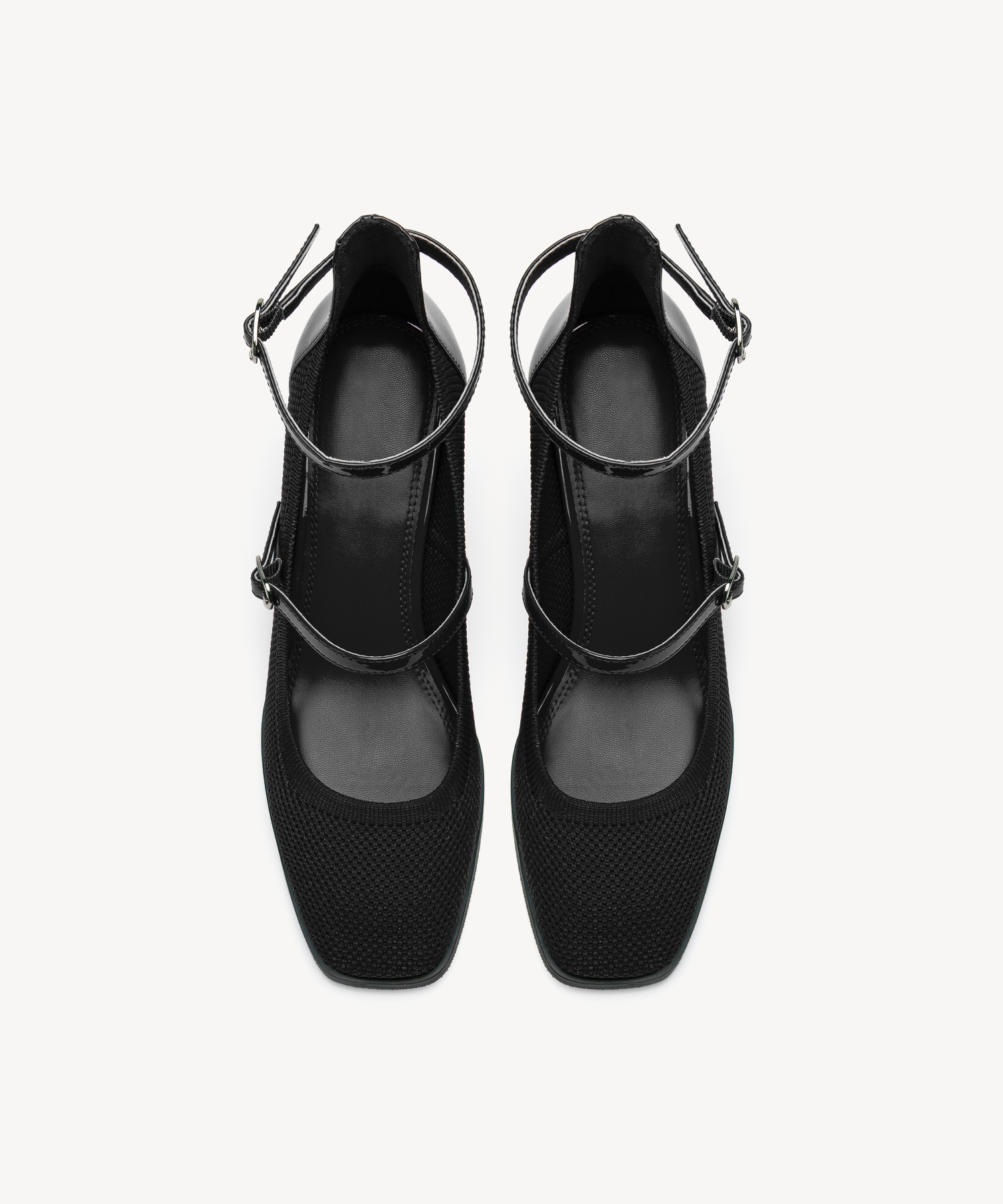 MOUSSE FIT Ankle Strap Square Toe Mary Jane