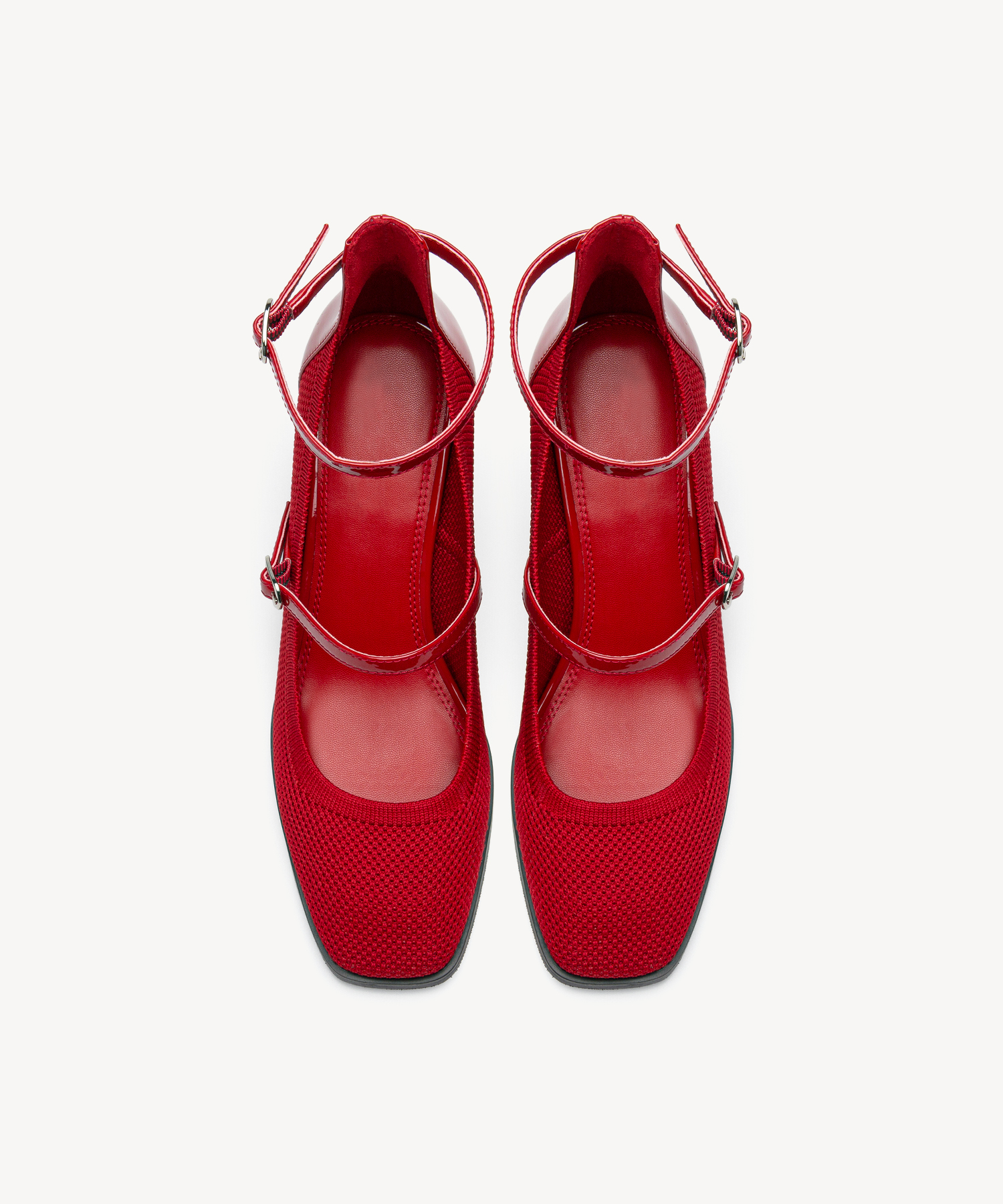 MOUSSE FIT Ankle Strap Square Toe Mary Jane