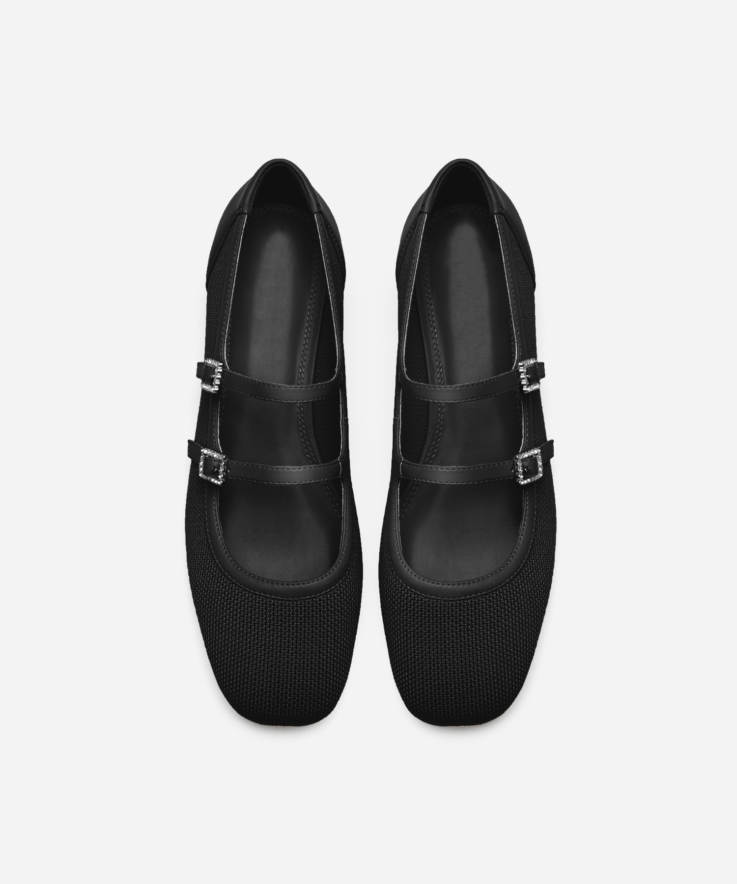 MOUSSE FIT Sweet Square Toe Flat Mary Janes