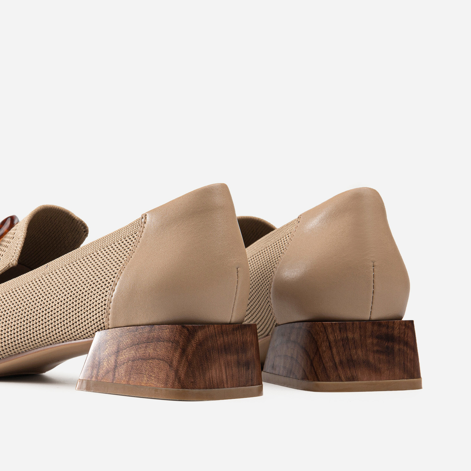 MOUSSE FIT Commute Square Toe Flat Loafers