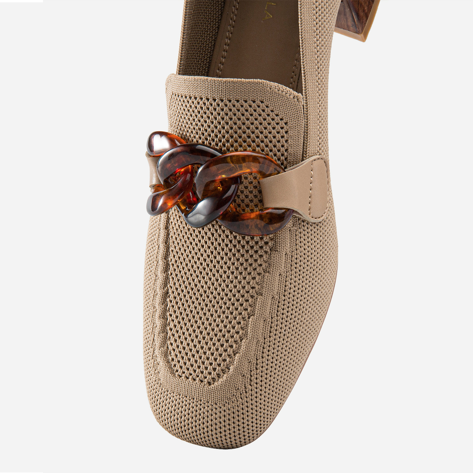 MOUSSE FIT Commute Square Toe Flat Loafers