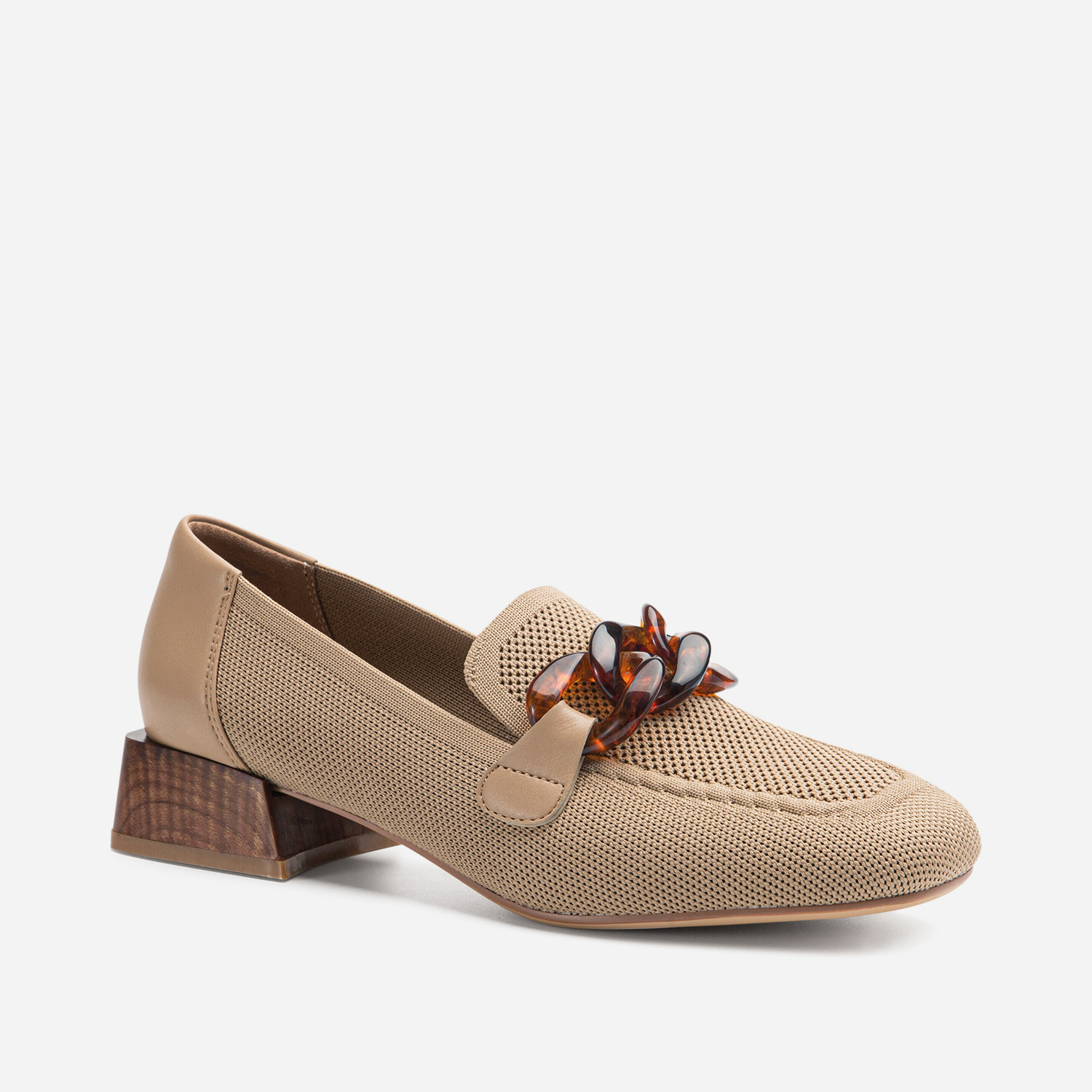 MOUSSE FIT Commute Square Toe Flat Loafers
