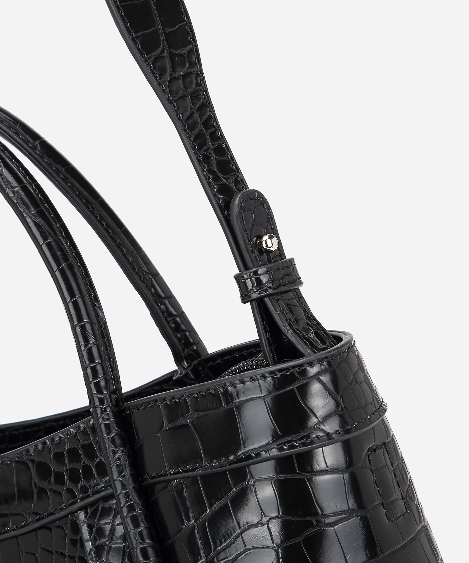 Kelly M Plus Size 2 PCS Set Crocodile Print Top Handle Bag