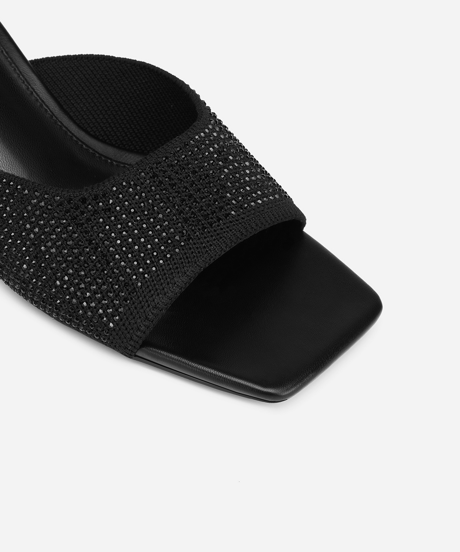 MOUSSE FIT Women Minimalist Square Toe Heeled Sandals