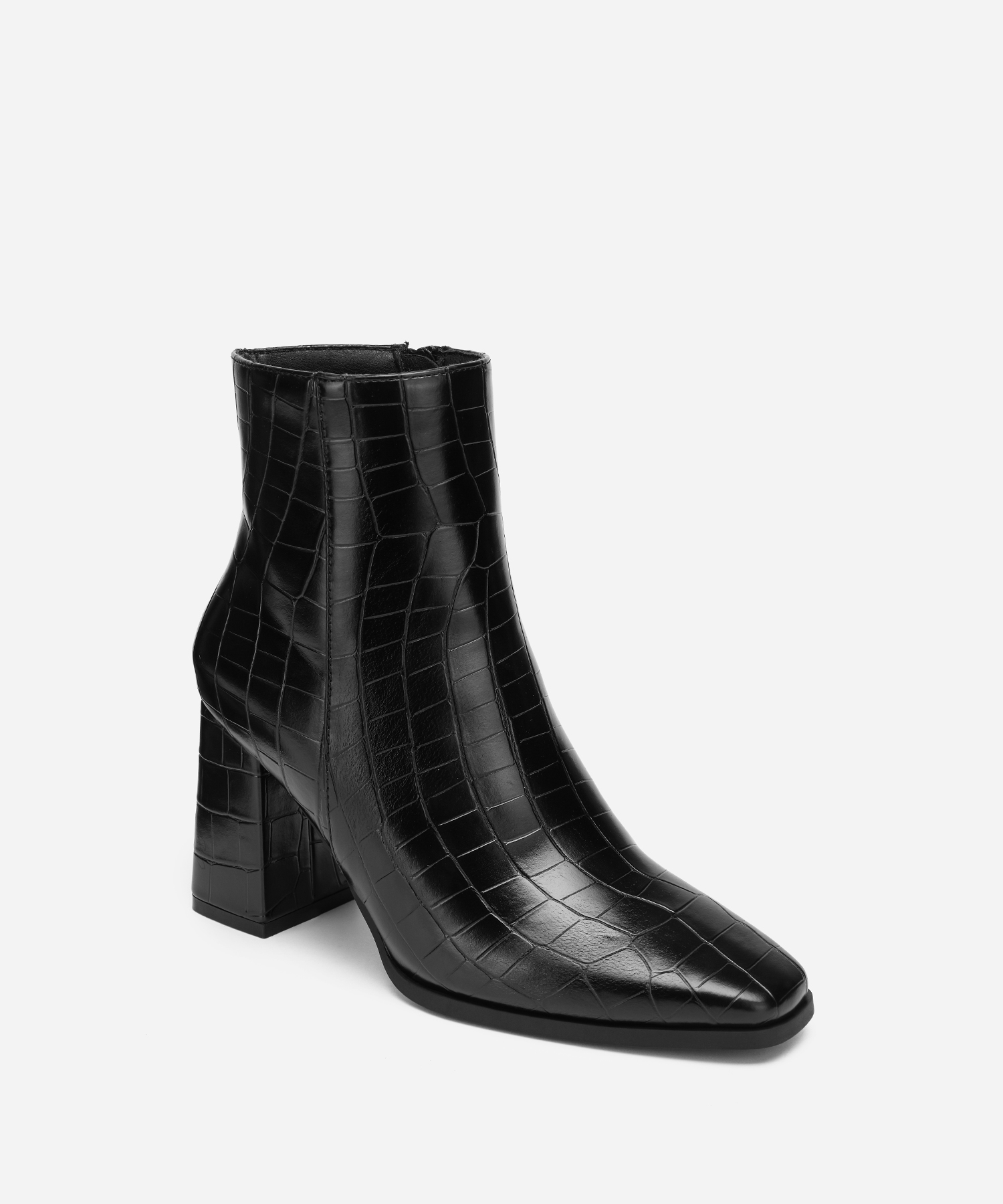 Minimalist Square Toe Ankle Boots