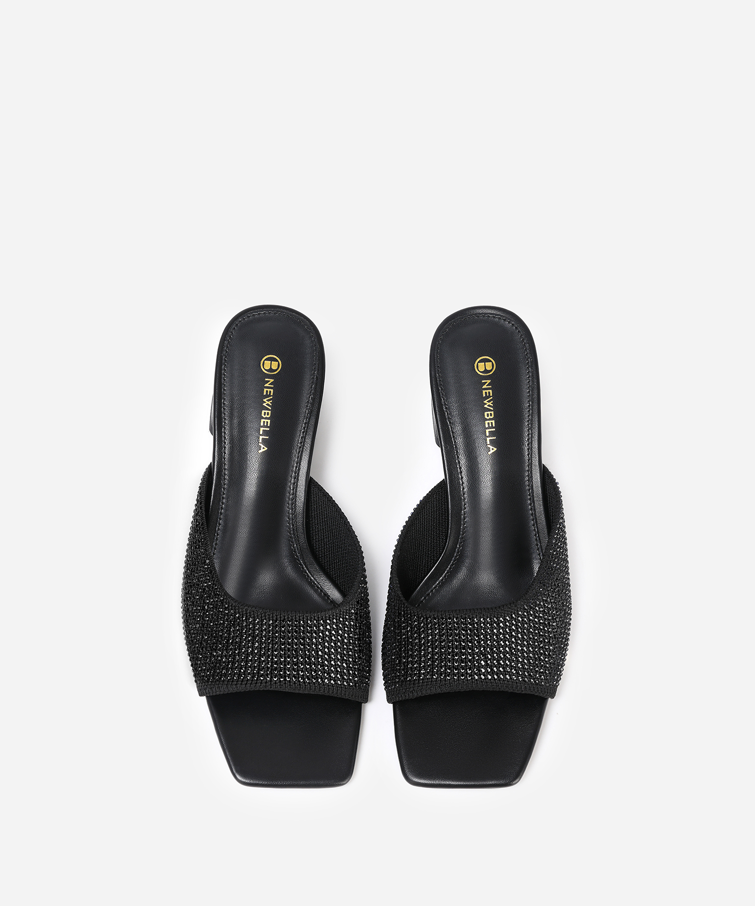 Women'S Elegant Colored Diamond Chunky Heel Sandals S4s96726d 18