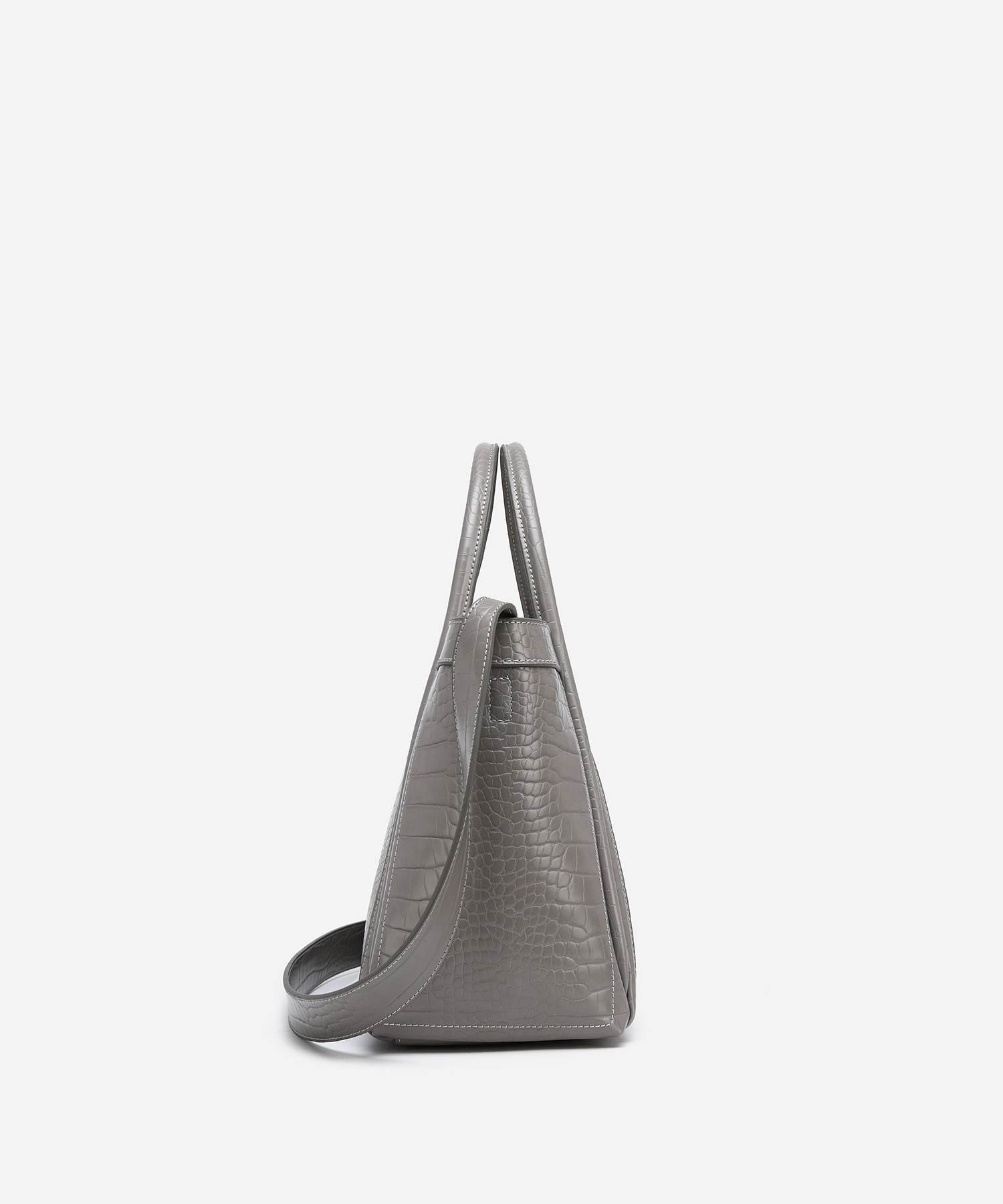 Kelly M Plus Size 2 PCS Set Crocodile Print Top Handle Bag