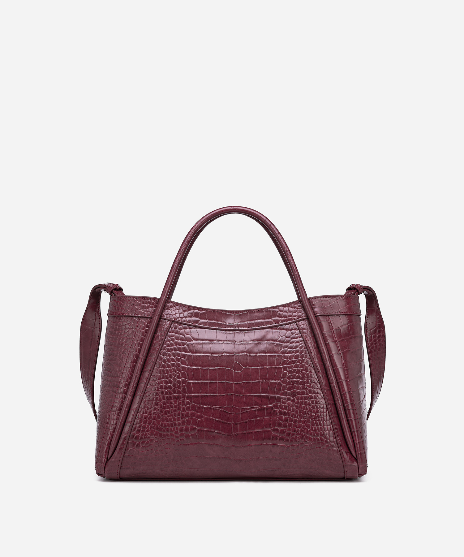 Kelly M Plus Size 2 PCS Set Crocodile Print Top Handle Bag