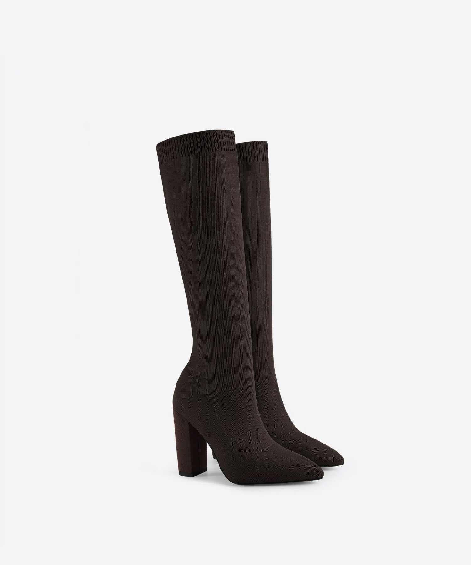 MOUSSE FIT Women Pointed Toe Sock Boots