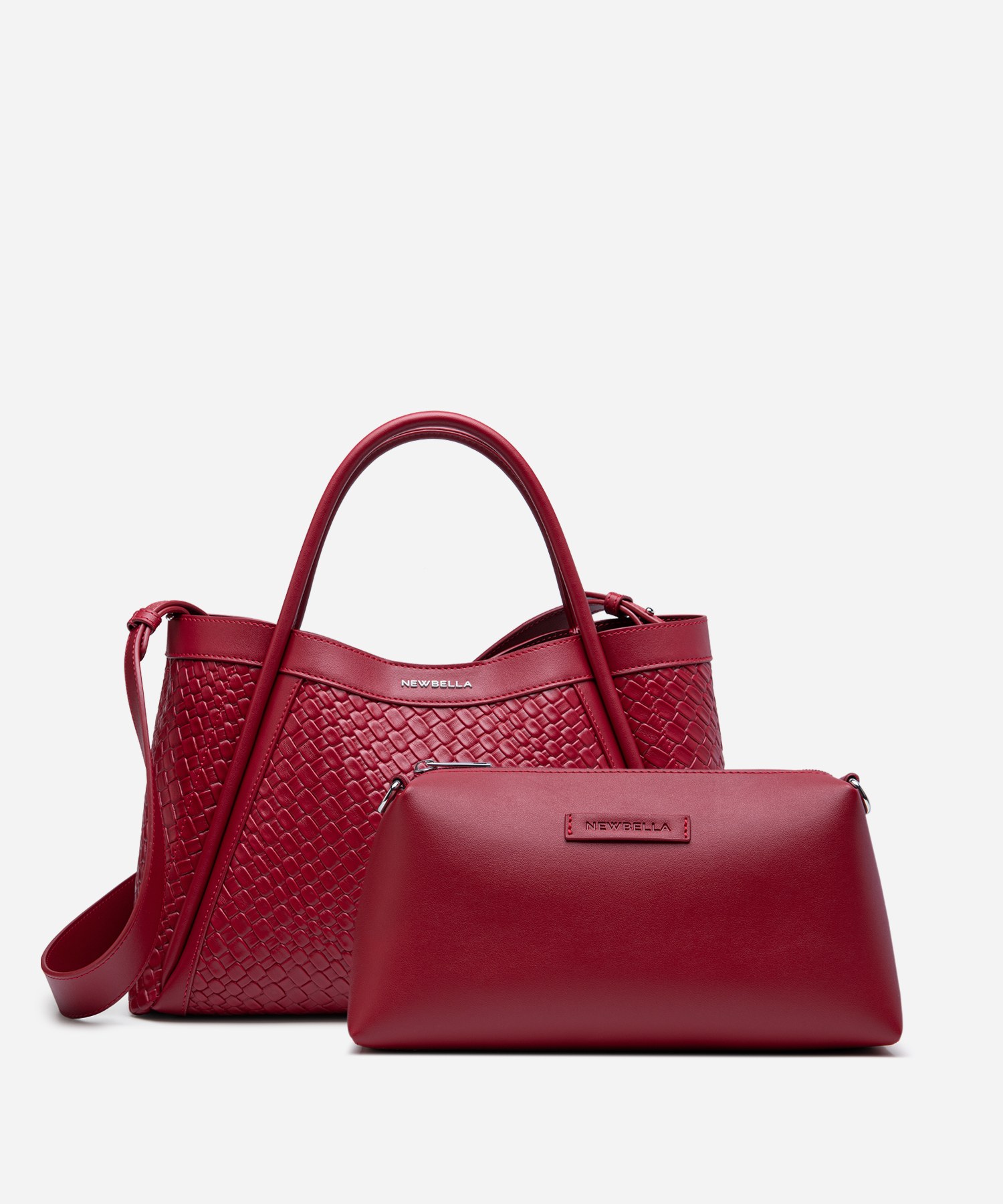 Kelly M Plus Size 2 PCS Set  Lychee Top Handle Bag