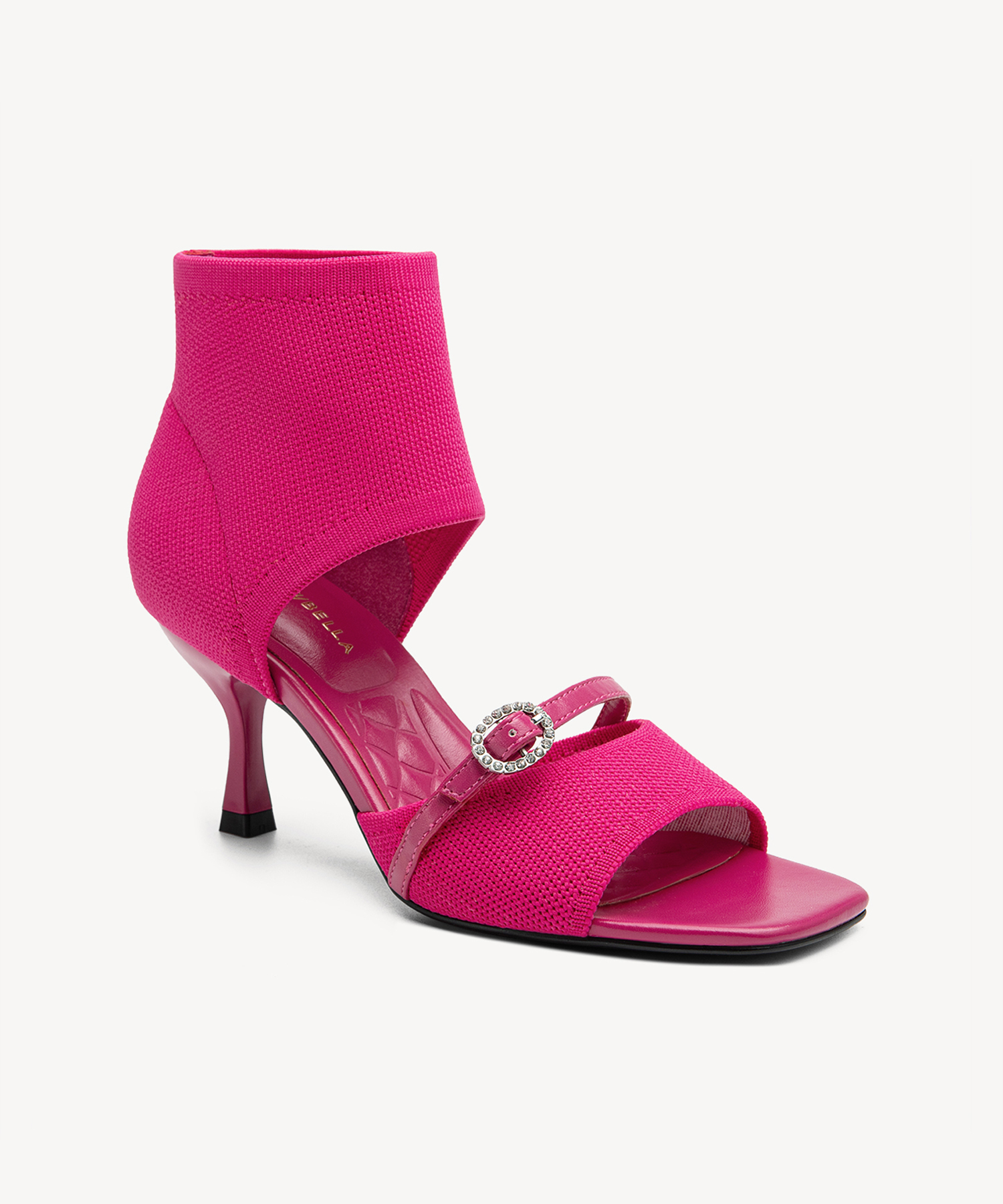 Mousse Fit Women Elegant Square Toe Heeled Sandals