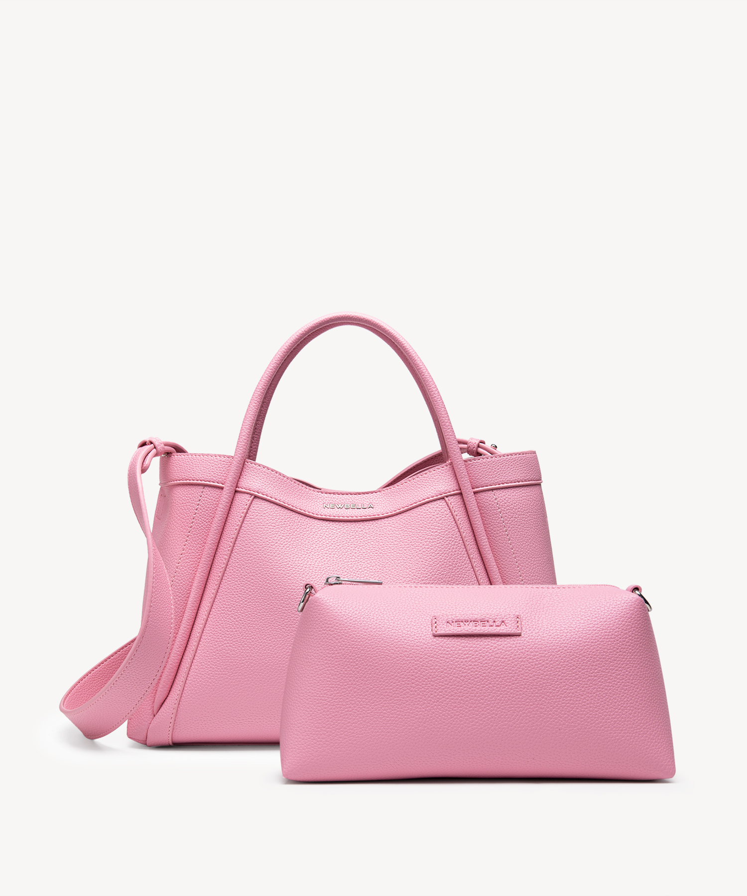 Kelly M Plus Size 2 PCS Set Lychee Top Handle Bag