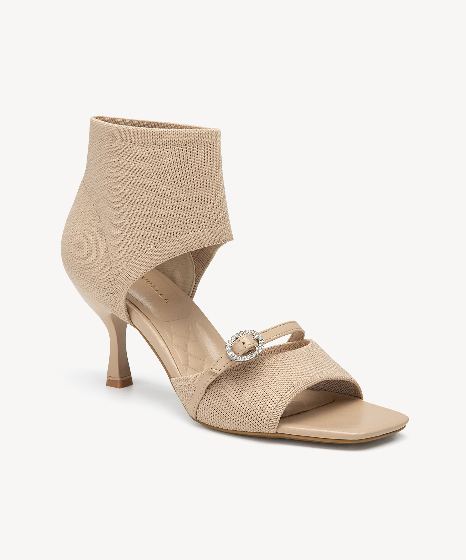 Mousse Fit Women Elegant Square Toe Heeled Sandals