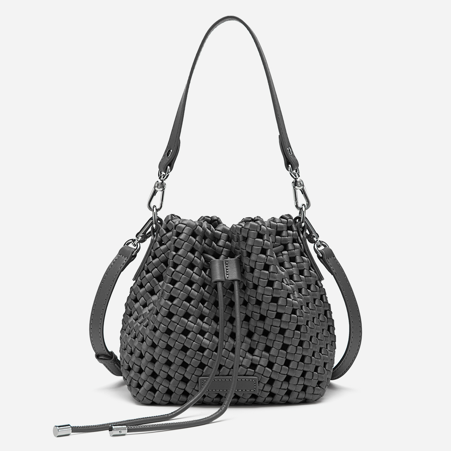 Windmill Knot Hollow-out Handmade Woven Handle Bucket Bags