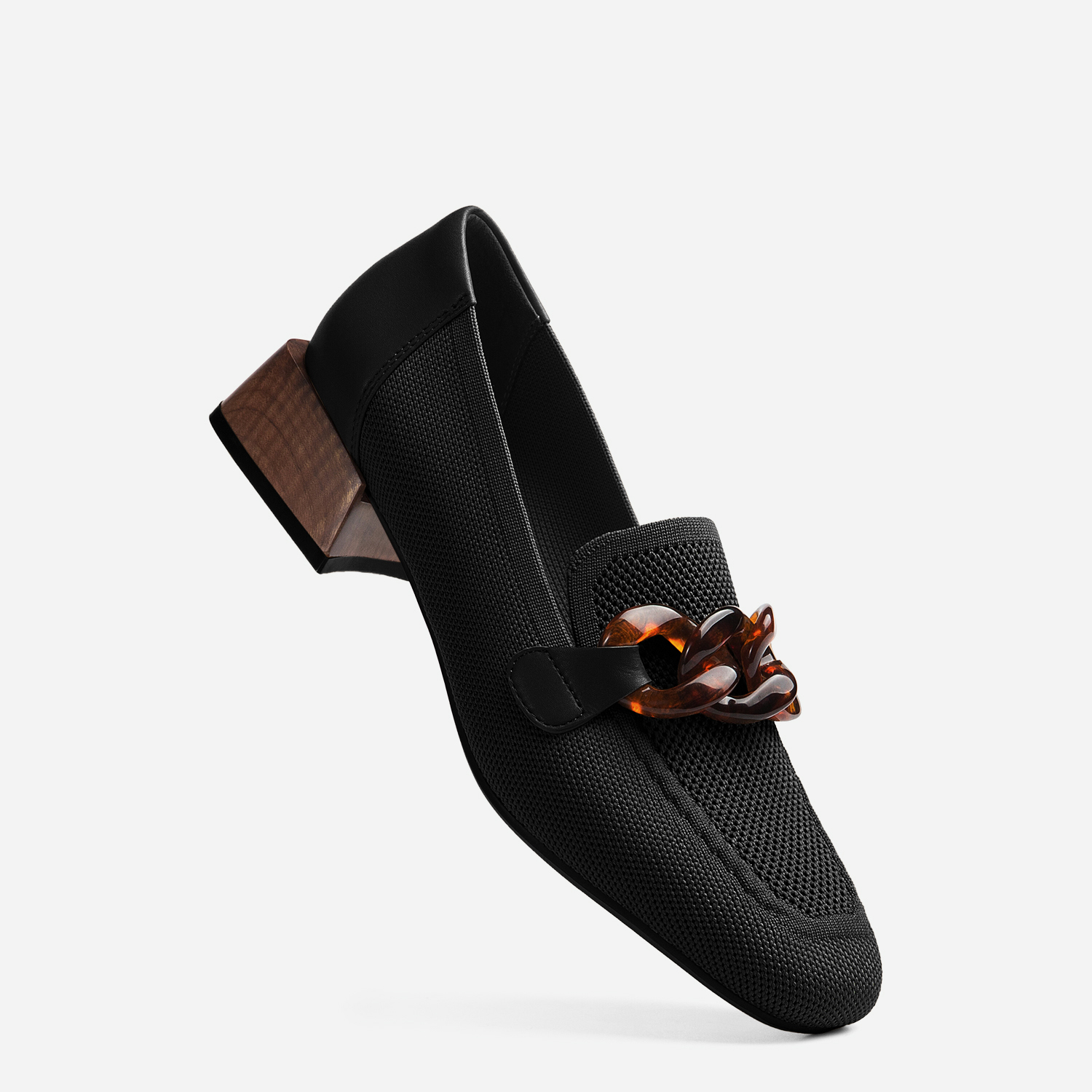 MOUSSE FIT Commute Square Toe Flat Loafers