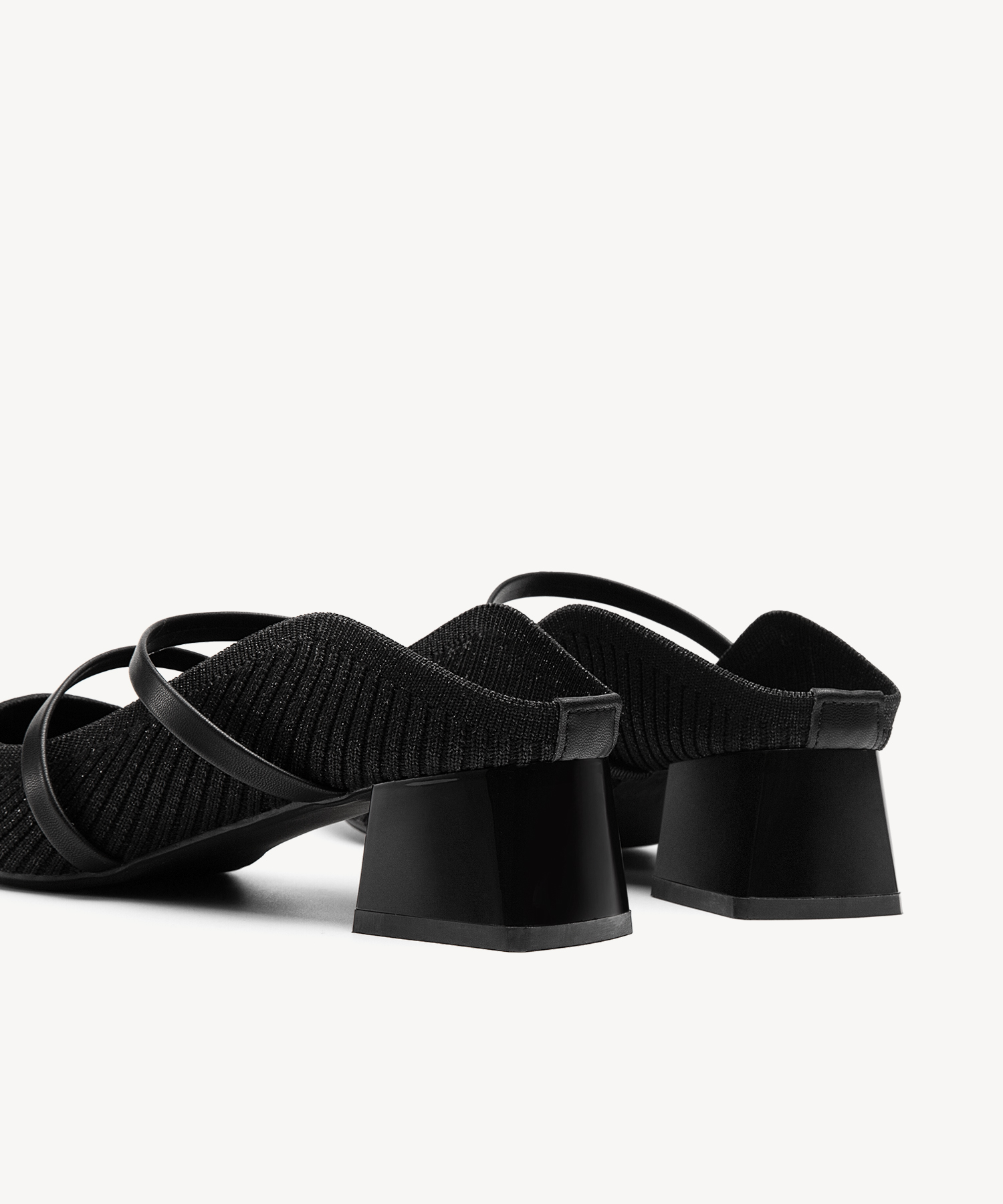 MOUSSE FIT Commute Pointed Toe Solid Color Heeled Mules