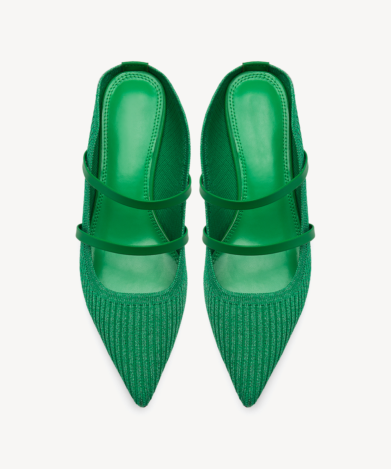 MOUSSE FIT Commute Pointed Toe Solid Color Heeled Mules