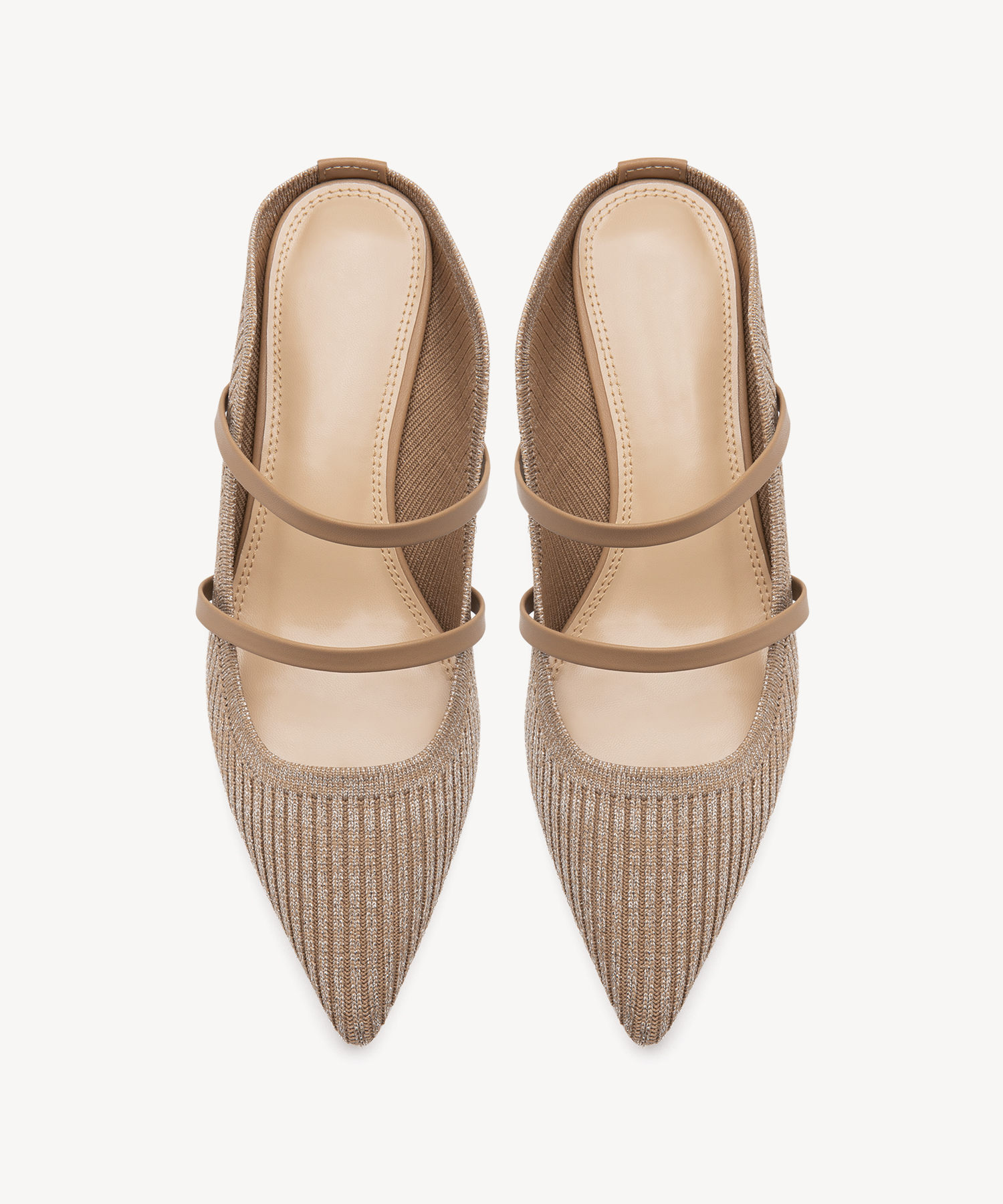 MOUSSE FIT Commute Pointed Toe Solid Color Heeled Mules