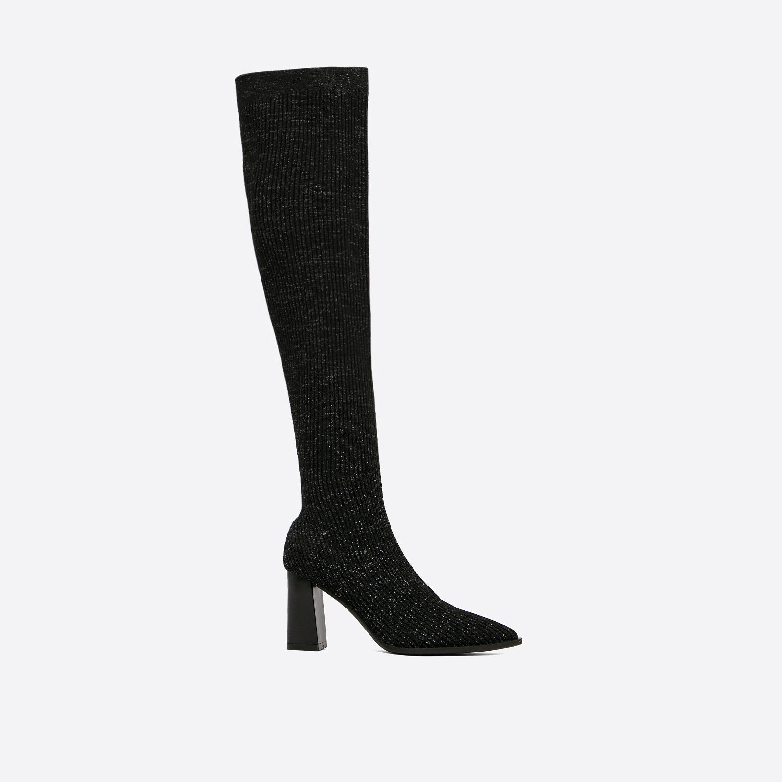 MOUSSE FIT Women Knit Comfort Chunky Over Knee Boots