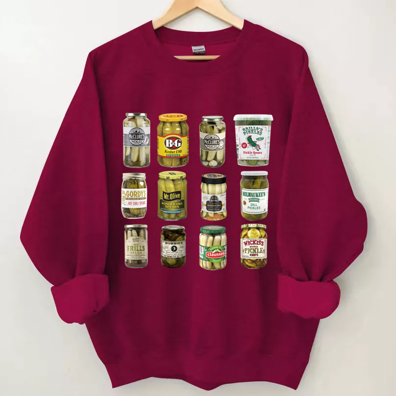 Vintage Canned Pickles Sweatshirt-Shehaha