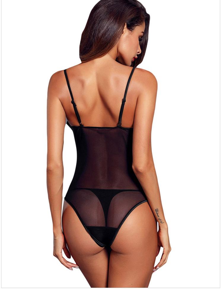 Lace Spaghetti Strap Bodysuit