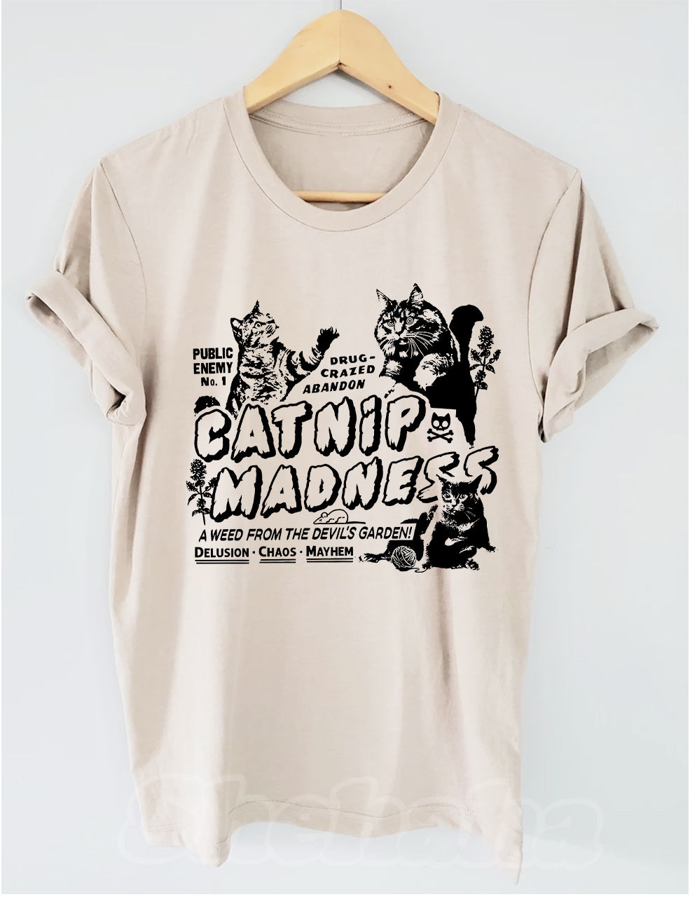 Catnip Madness Cute Cat T-shirt