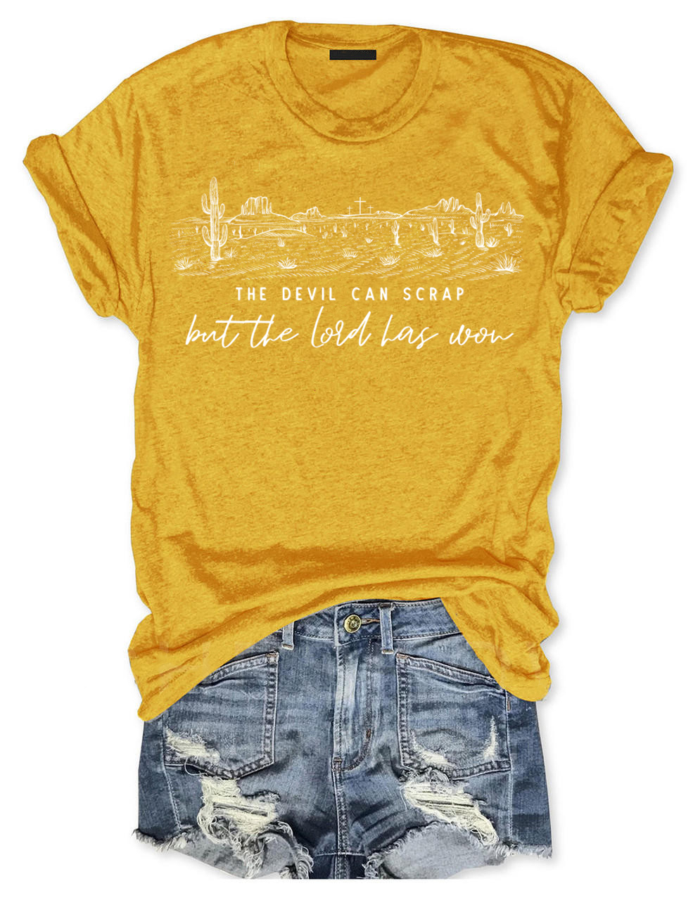 The Devil Can Scrap But The Lord Has Won T-shirt