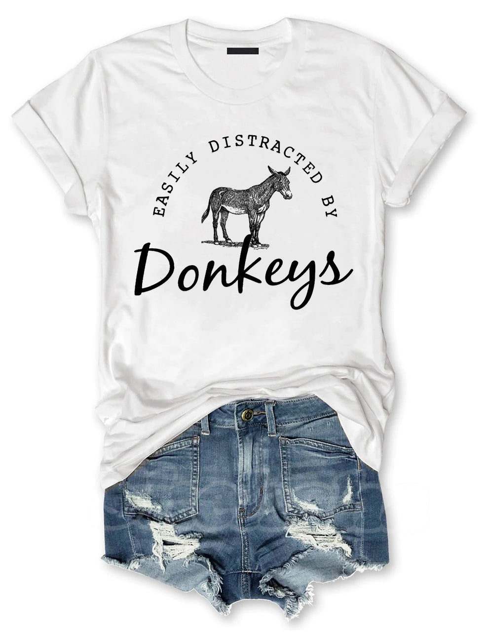Easily Distracted By Donkeys T-shirt