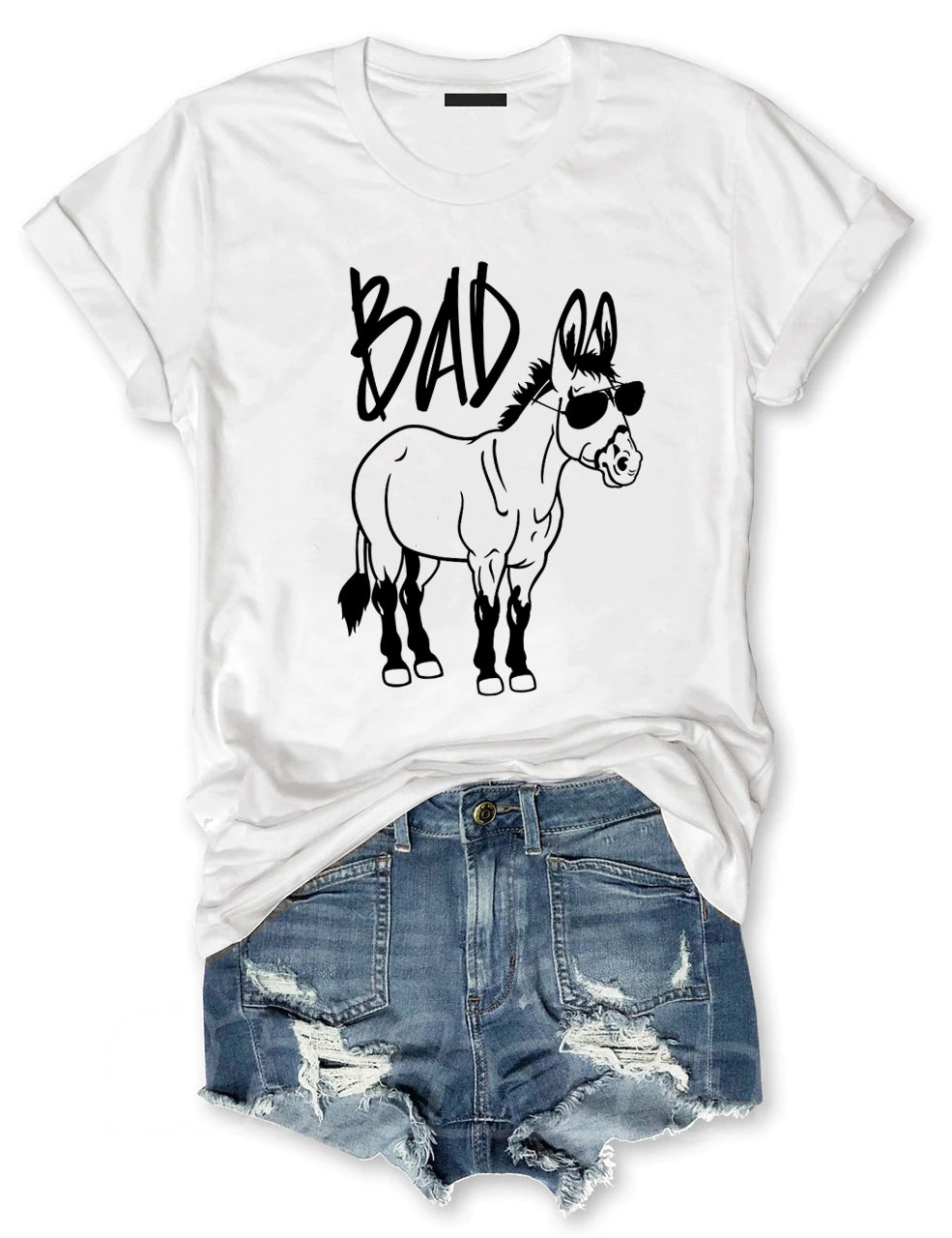 Bad Ass Funny Donkey T-shirt