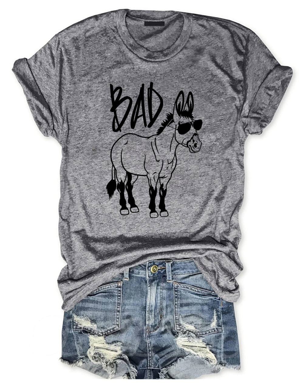 Bad Ass Funny Donkey T-shirt