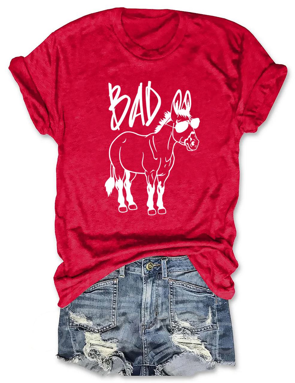 Bad Ass Funny Donkey T-shirt
