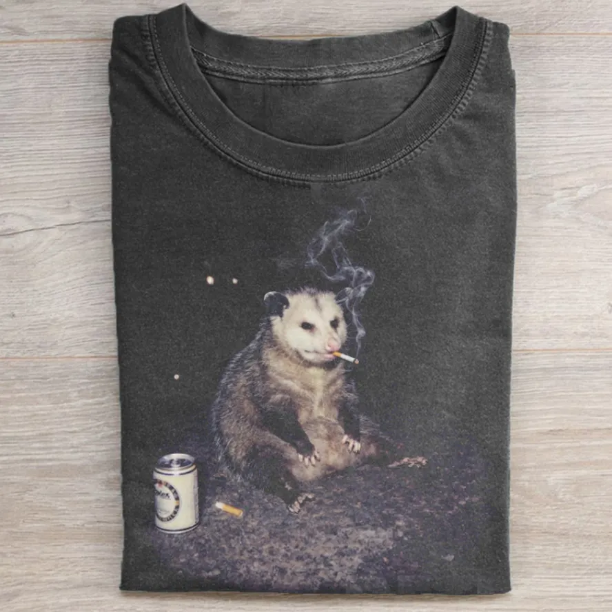 Smoking Possum Meme T-shirt
