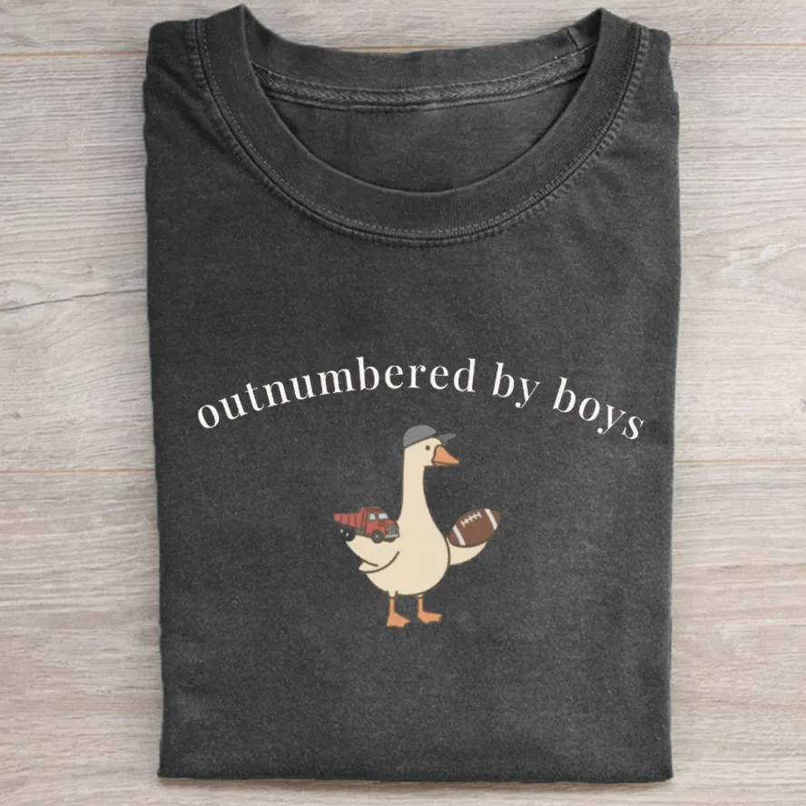 Funny Boy Mom Goose T-shirt