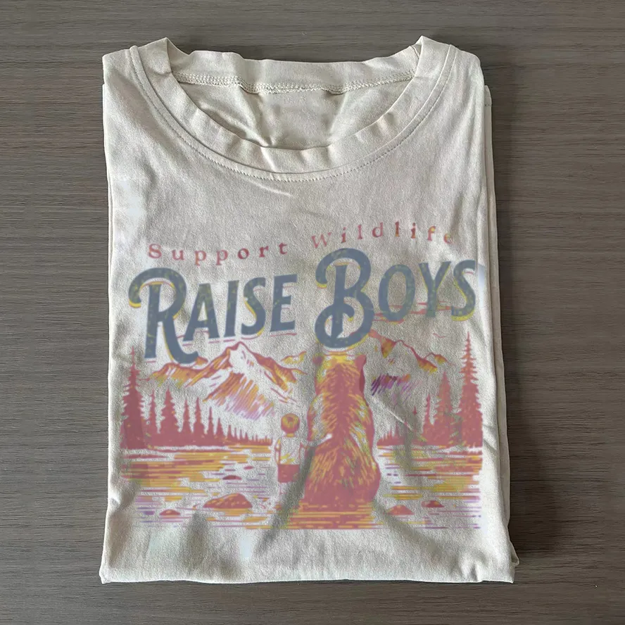 Support Wildlife Raise Boys T-shirt