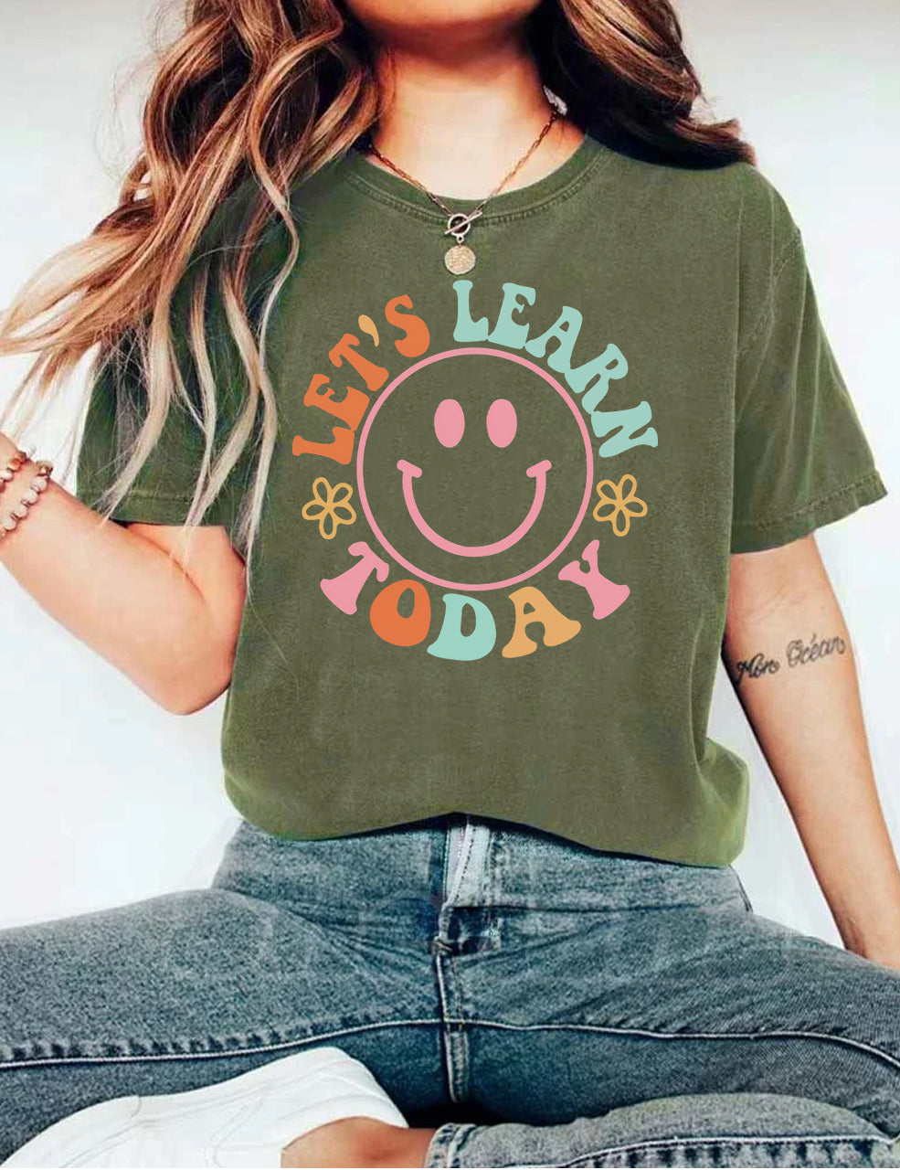 Let's Learn Today Teacher T-shirt