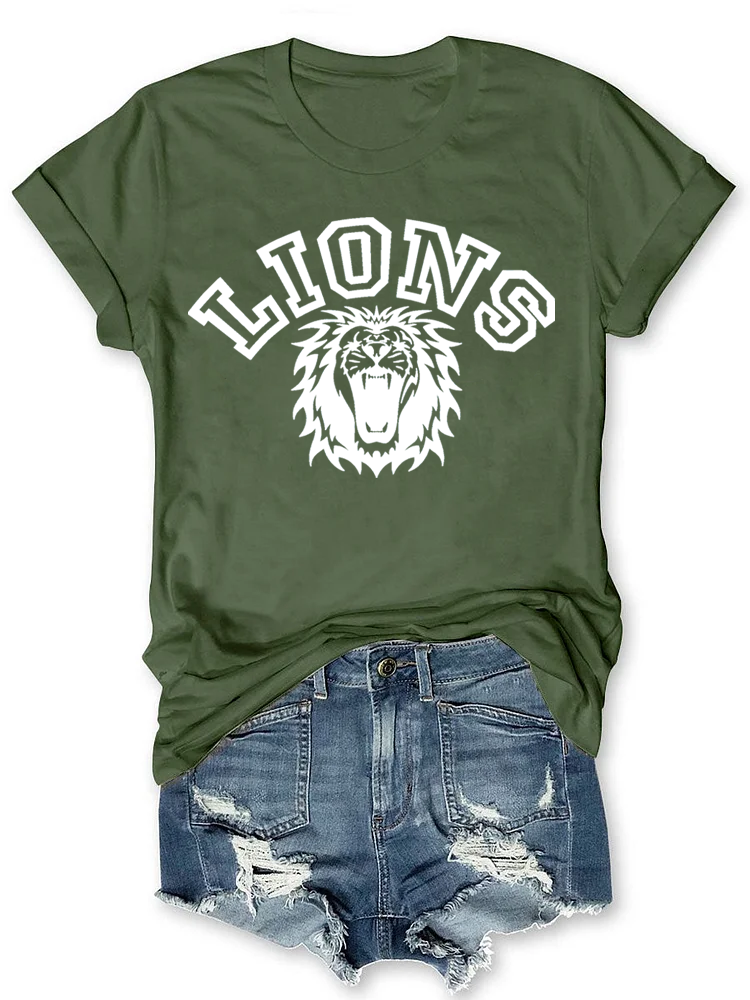 Lions mascot  Football T-Shirt