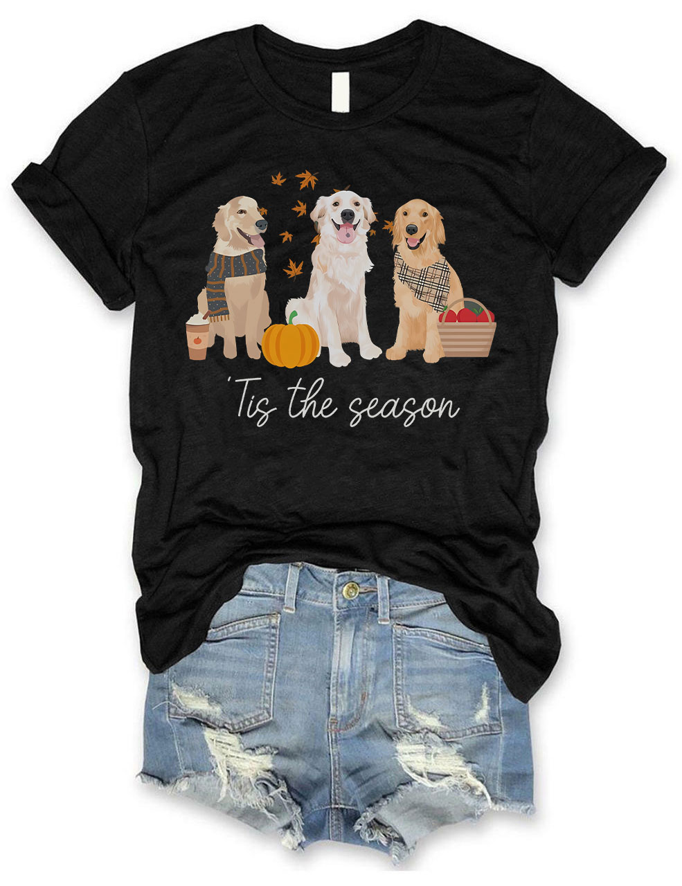 Golden retriever Fall T-shirt