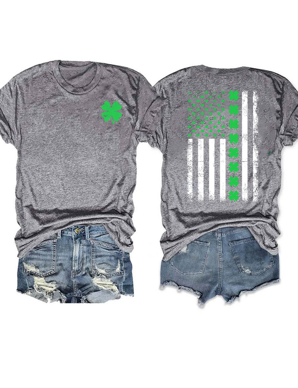 St. Patrick's Day American Flag T-shirt