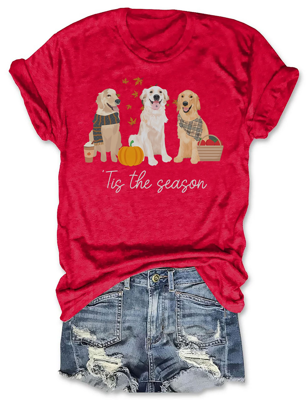 Golden retriever Fall T-shirt