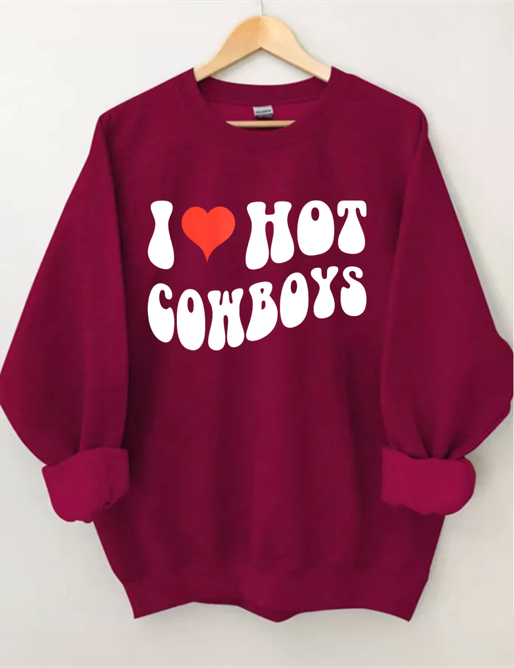 I Love Hot Cowboys Sweatshirt