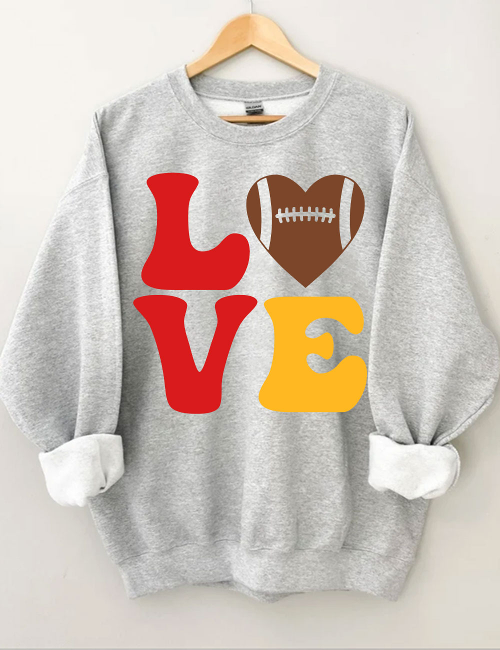 Love Kansas City Chiefs Football Sweatshirt