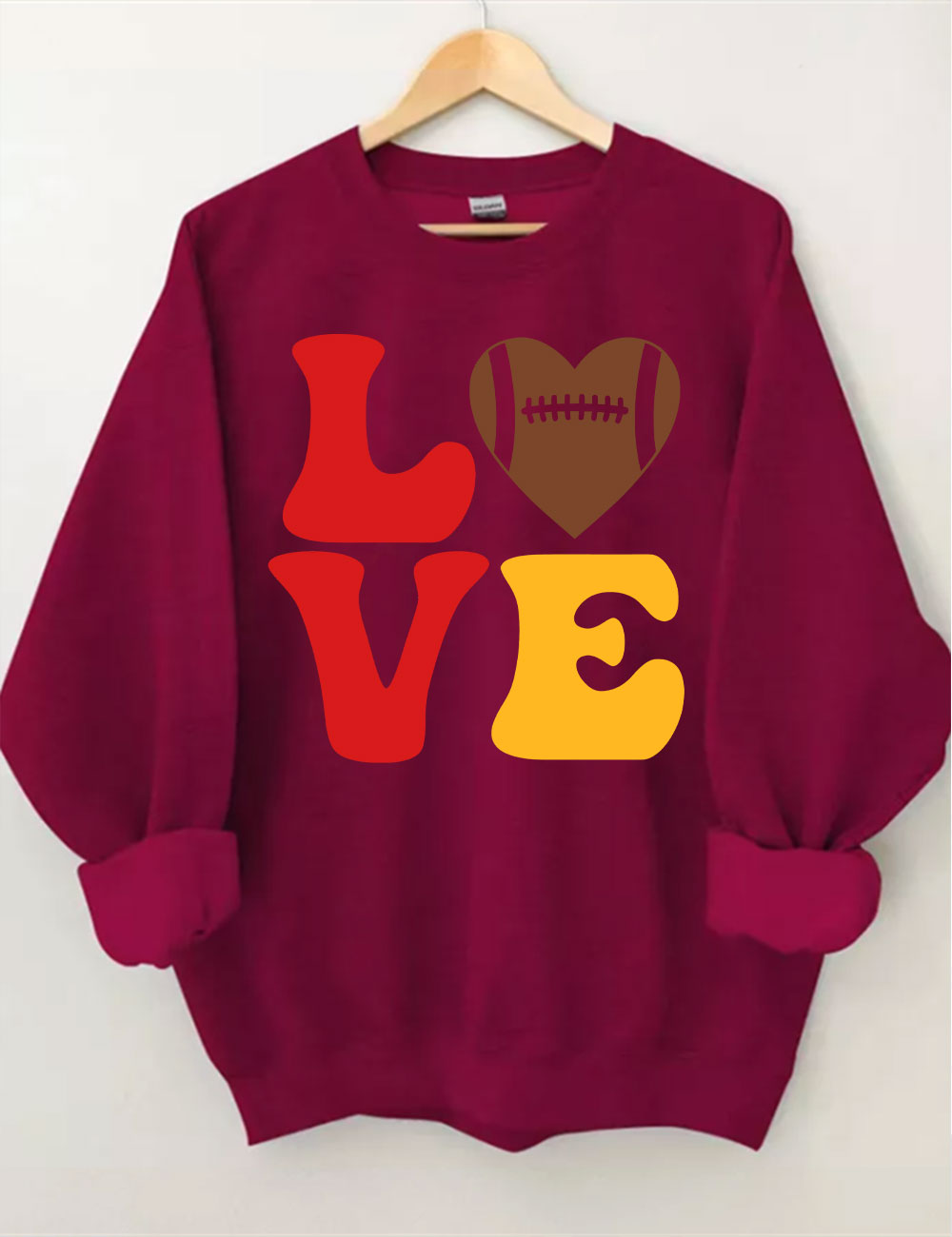 Love Kansas City Chiefs Football Sweatshirt