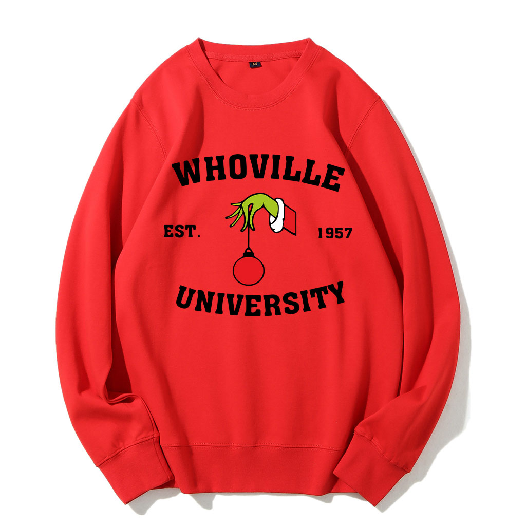 Vintage Christmas Whoville University Est 1957 Funny Sweatshirt