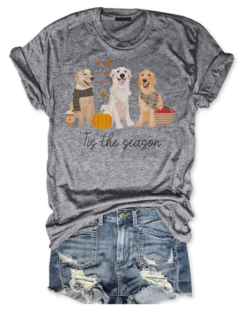 Golden retriever Fall T-shirt