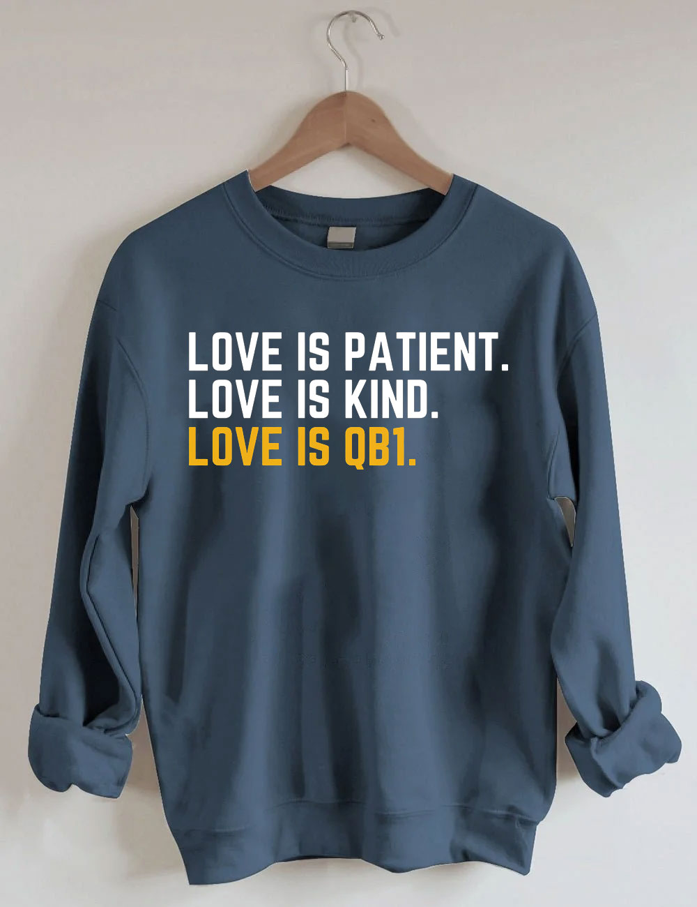 Love Is Patient Green Bay Football Sweatshirt