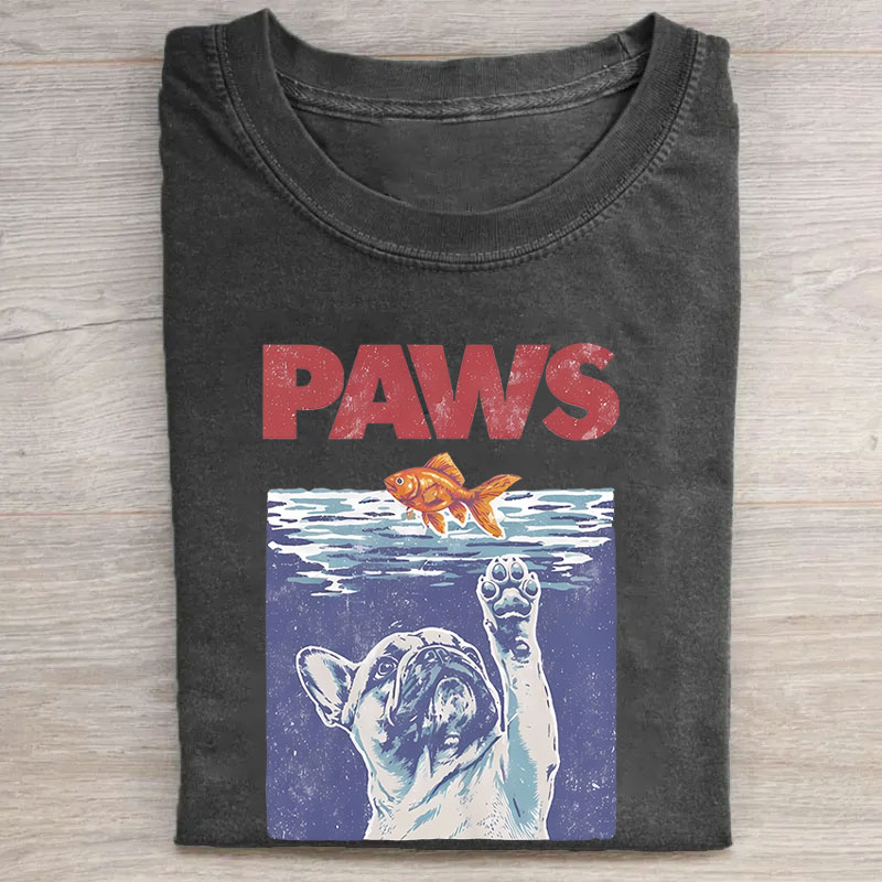 Paws Parody French Bulldog T-shirt