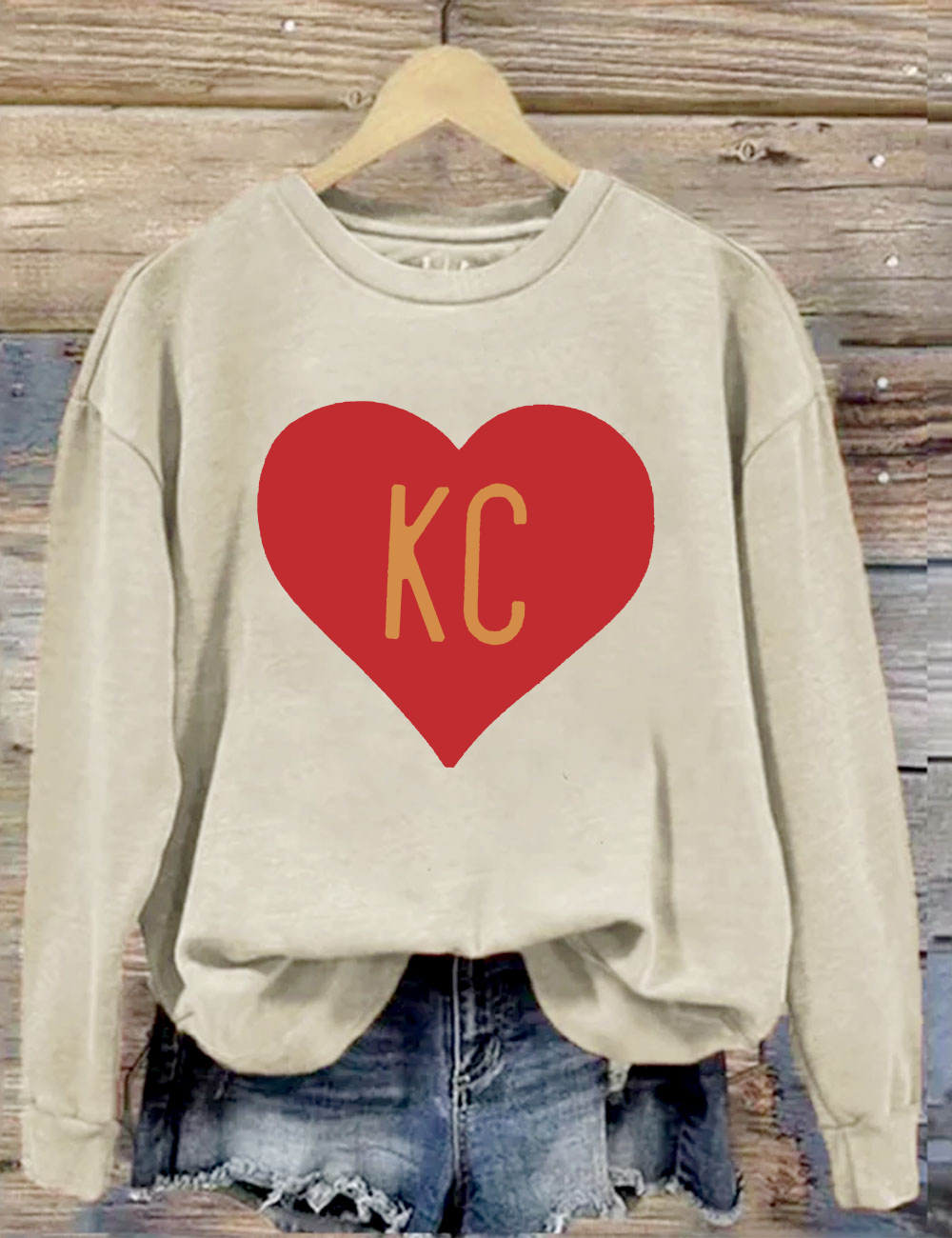 I Love KC Football Sweatshirt