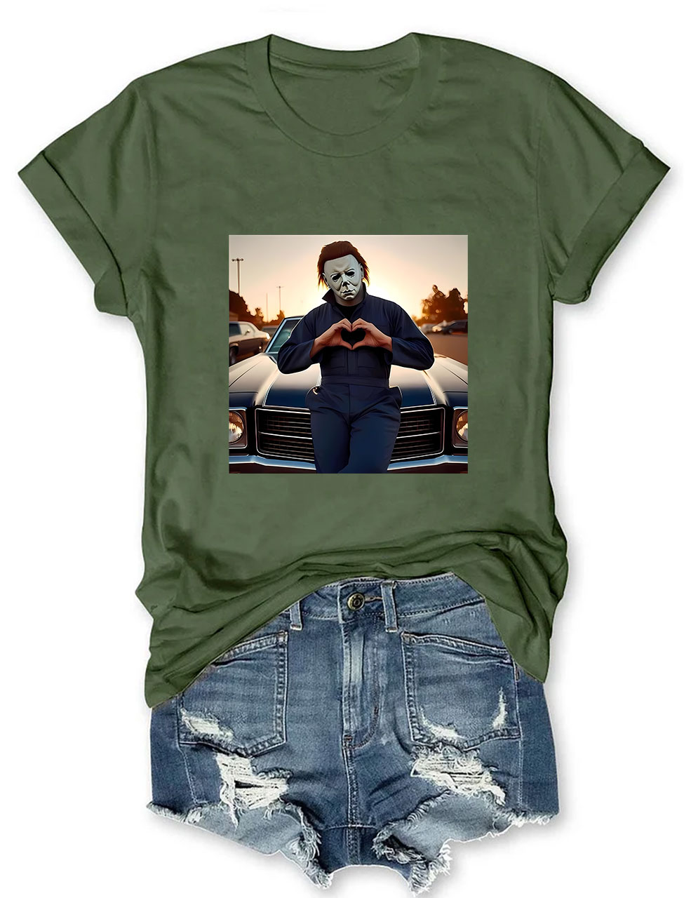 Vintage Horror Movie Funny T-shirt